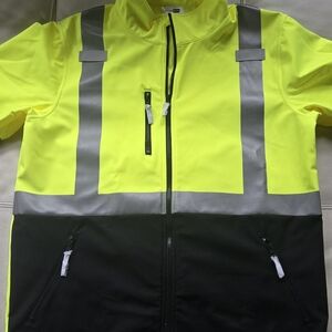 CornerStone Soft Shell Jacket in Neon Yellow #CSJ503